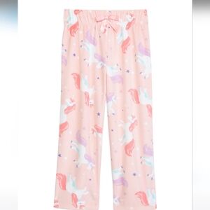 Komar Kids Pink and White Unicorn Pajama Bottoms